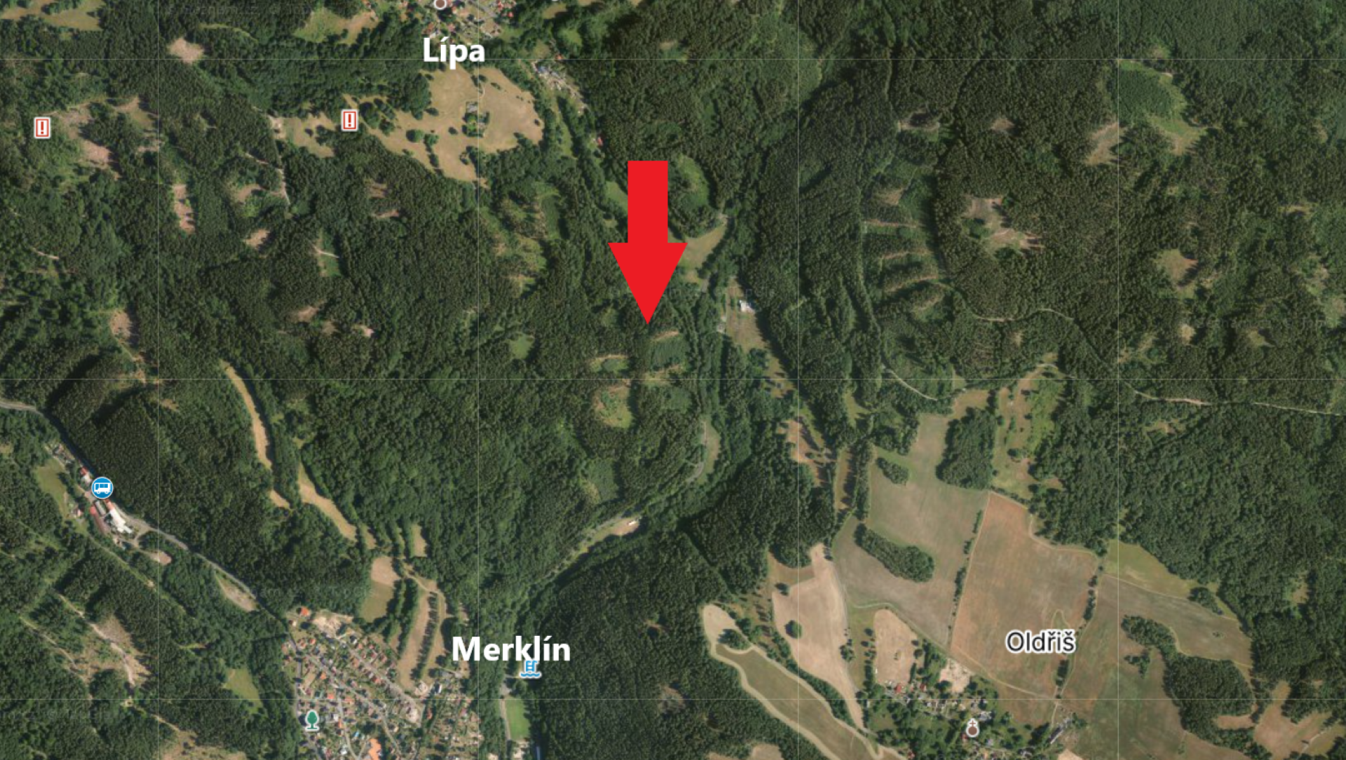 Na prodej pozemek Merklín